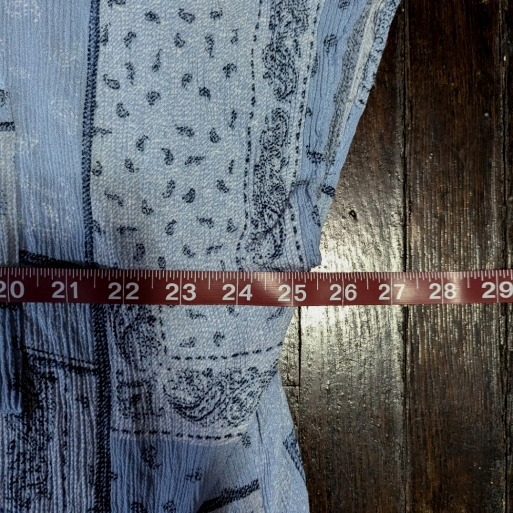 Maurices Paisley Patchwork Button Down Short Slee… - image 5